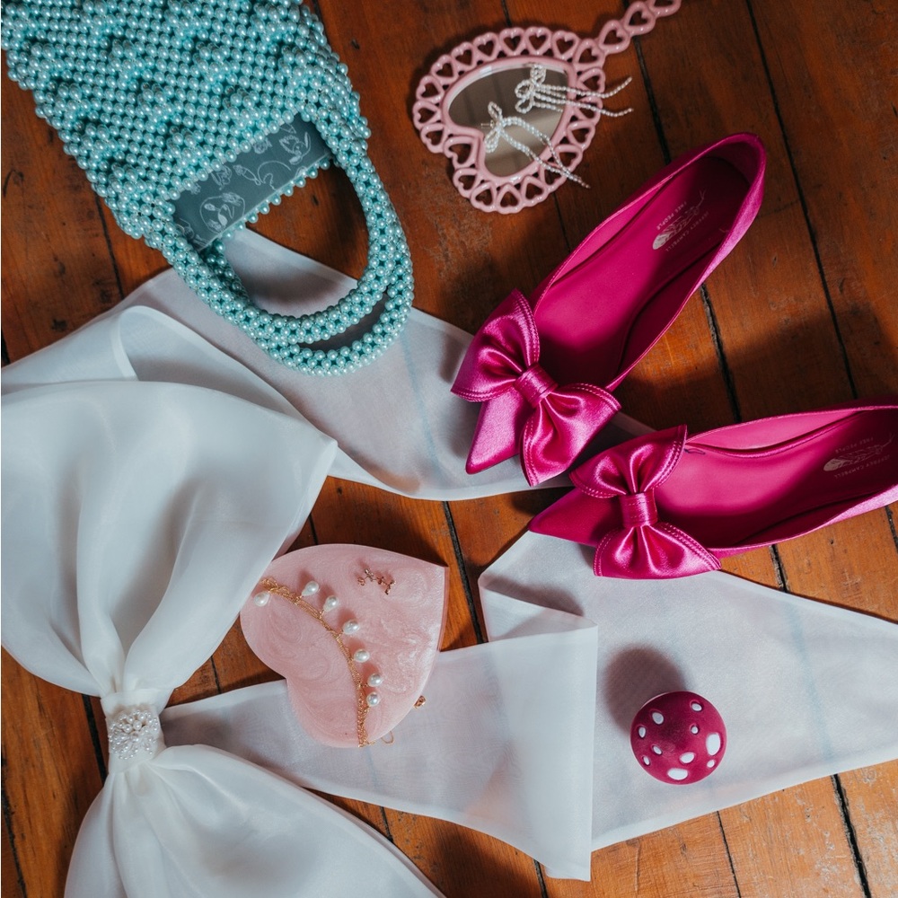 JEFFREY CAMPBELL Bella Bow Flat - Pink - Size 9.5